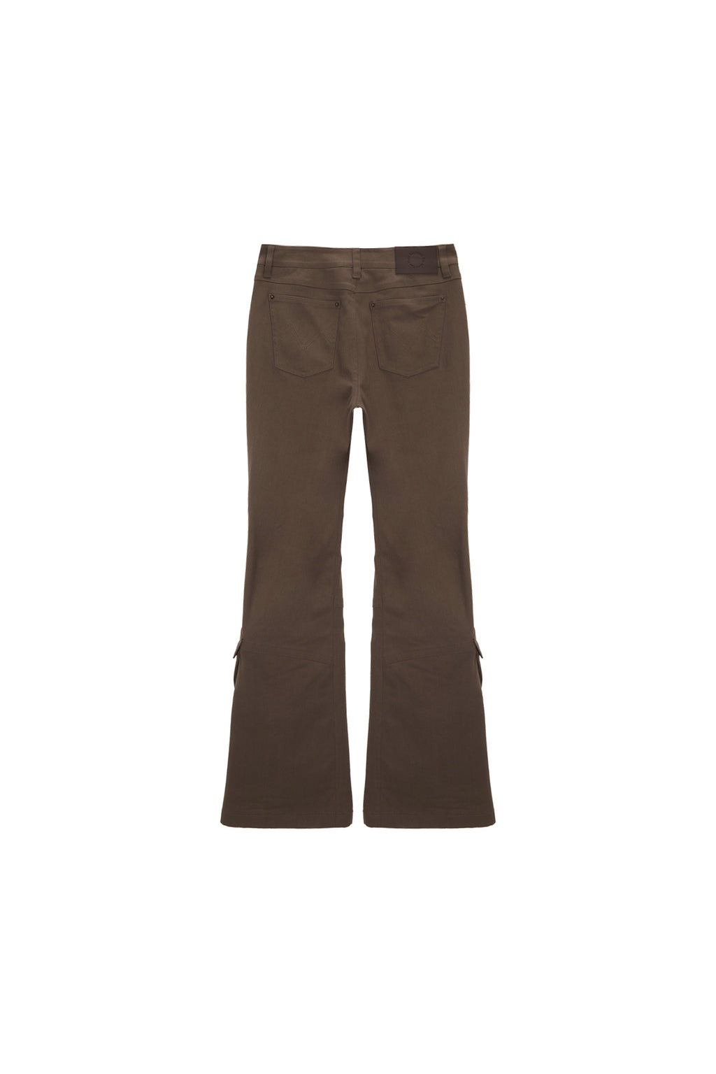 Matin Kim - Boots Cut Cargo Pants (Khaki Brown) product image 2 | TRAB K-Fashion Australia