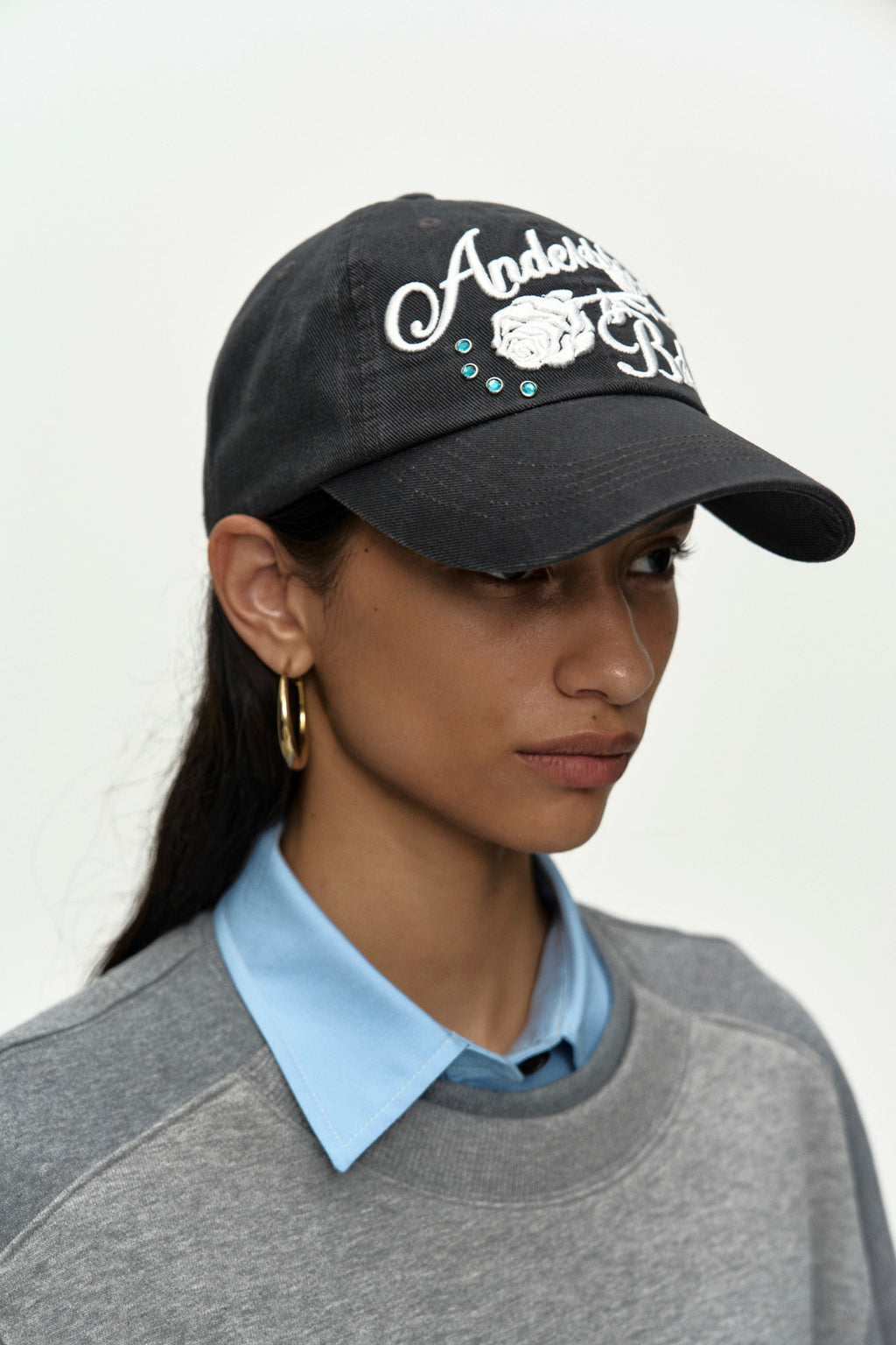 Andersson Bell - (essential) Washed Jeweled Rose Cap (Essential) product image 5 | TRAB K-Fashion Australia