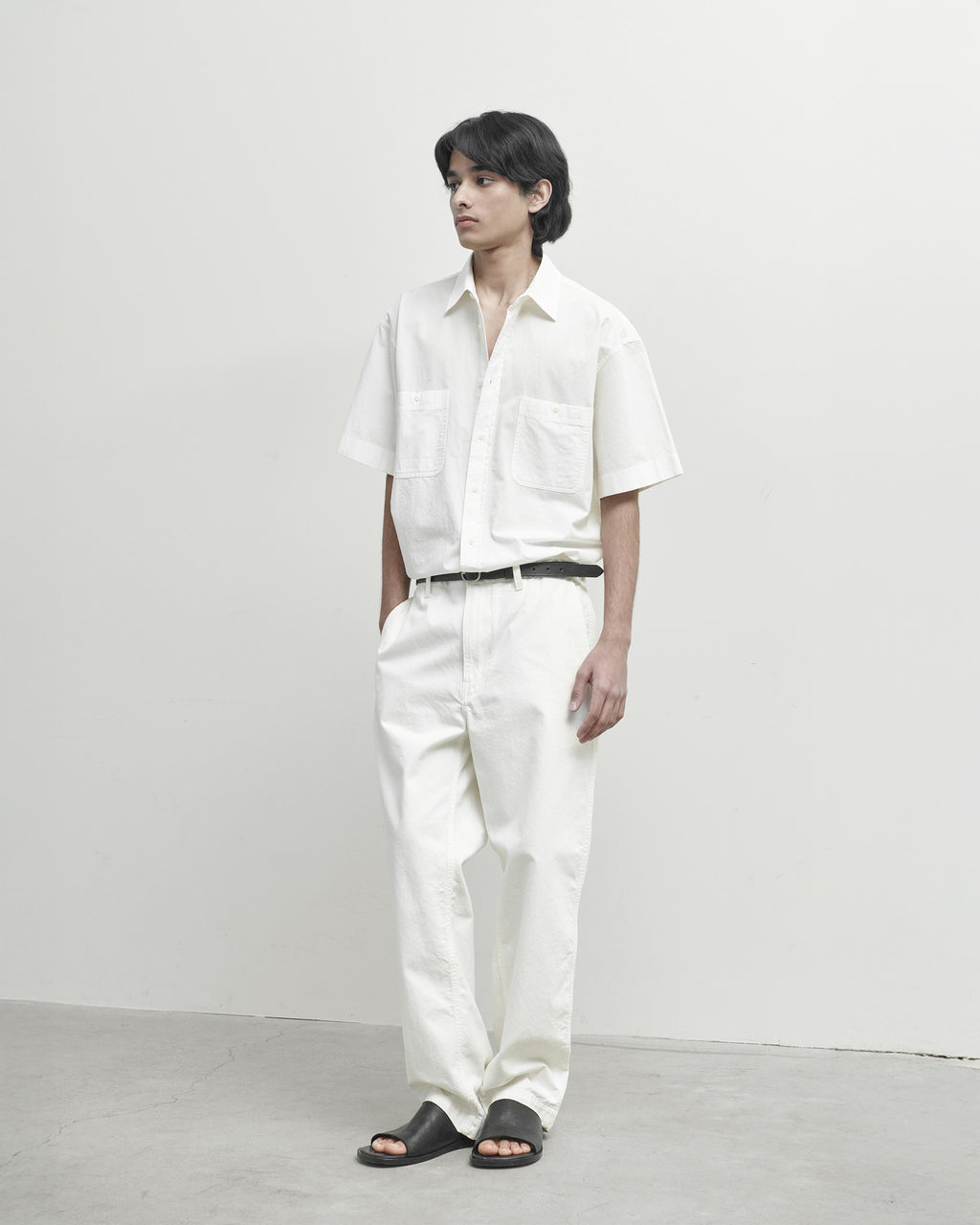 Brownyard - Half Work Shirt (Ivory) product image 1 | TRAB K-Fashion Australia