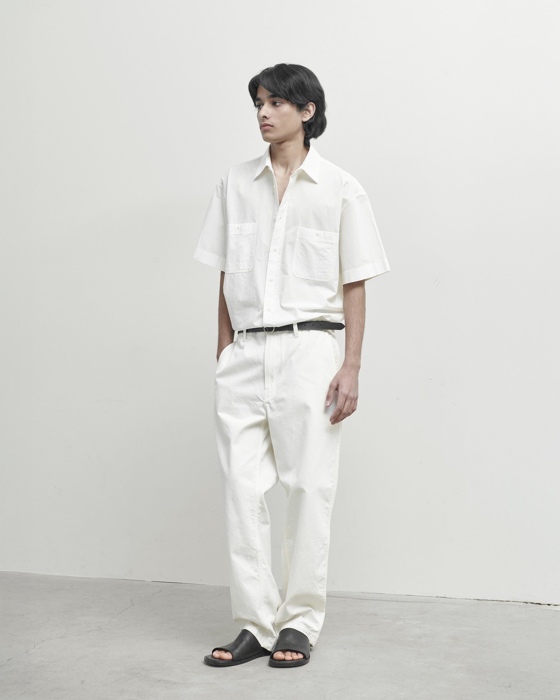 Brownyard - Half Work Shirt (Ivory) product image 1 | TRAB K-Fashion Australia