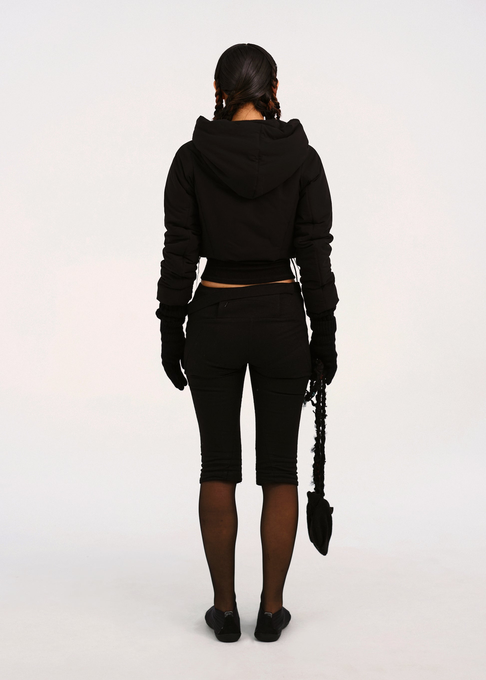 Hyein Seo - Capri Pants w/ Silver Charm Bag (Black) product image 4 | TRAB K-Fashion Australia