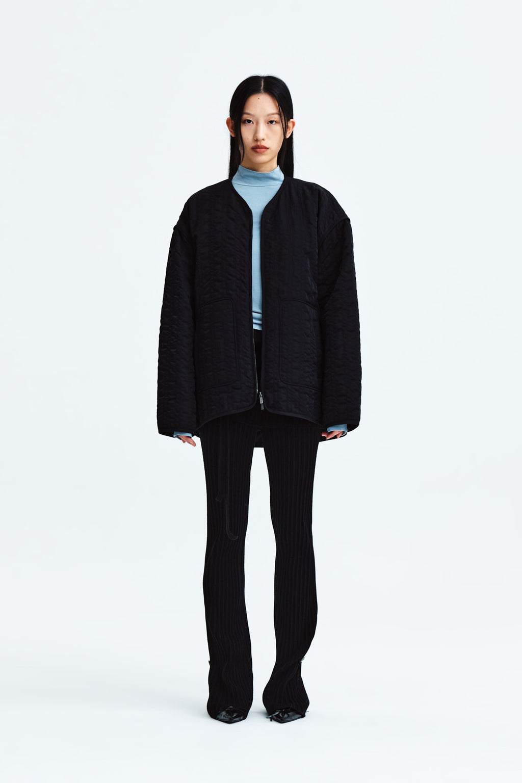 Matin Kim - Warm Up Quilting Jumper (Black) product image 6 | TRAB K-Fashion Australia