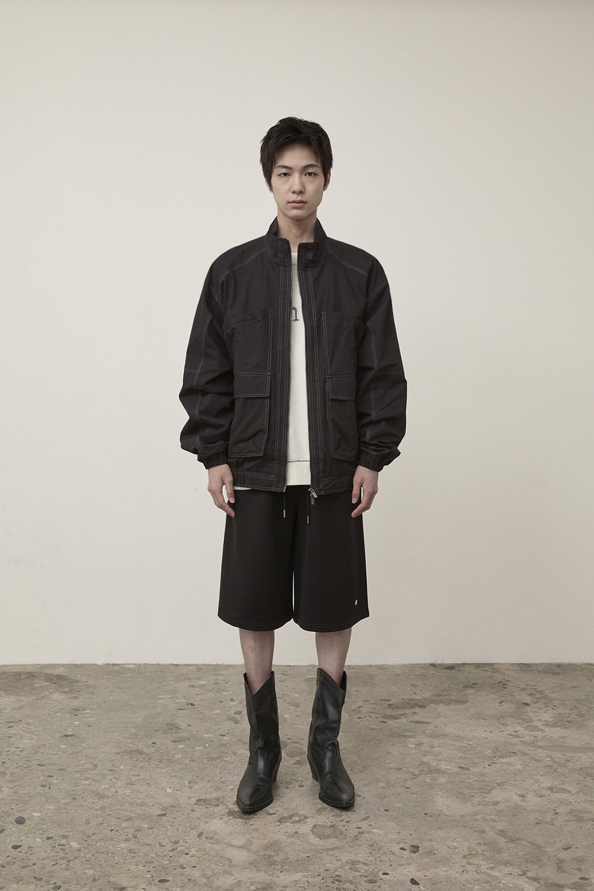 Matin Kim - Utility Bomber Jumper (Black) product image 5 | TRAB K-Fashion Australia