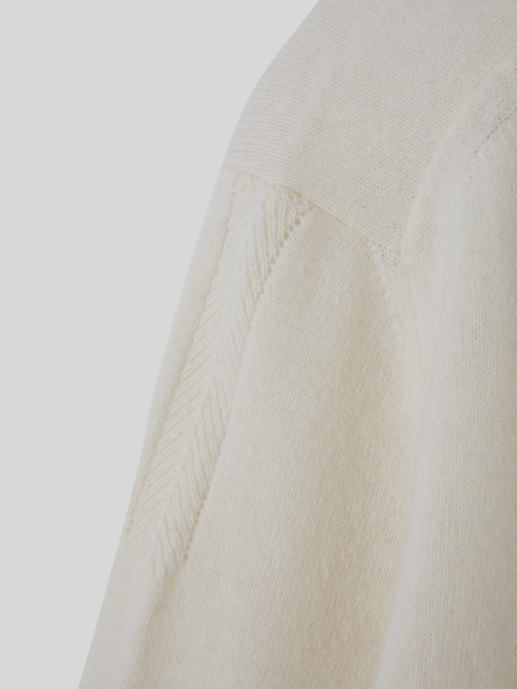 Recto - Shirt Cuffs Detail Knit Top (Cream) product image 14 | TRAB K-Fashion Australia