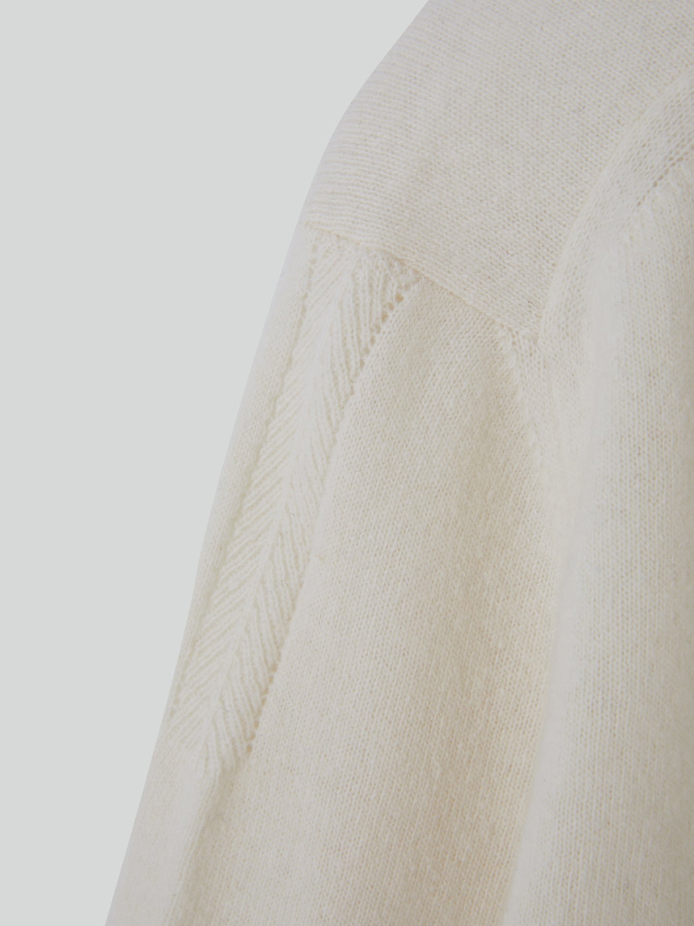 Recto - Shirt Cuffs Detail Knit Top (Cream) product image 14 | TRAB K-Fashion Australia