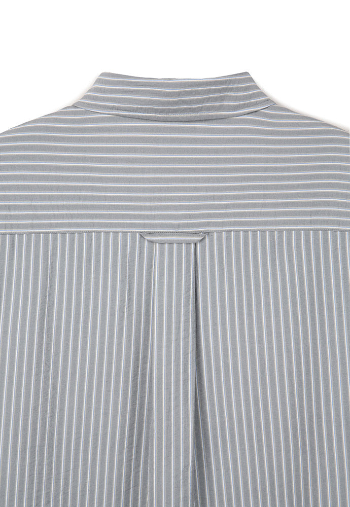 Art if acts - Wrinkle Rayon Shirt (Grey/Liberty Blue) product image 10 | TRAB K-Fashion Australia