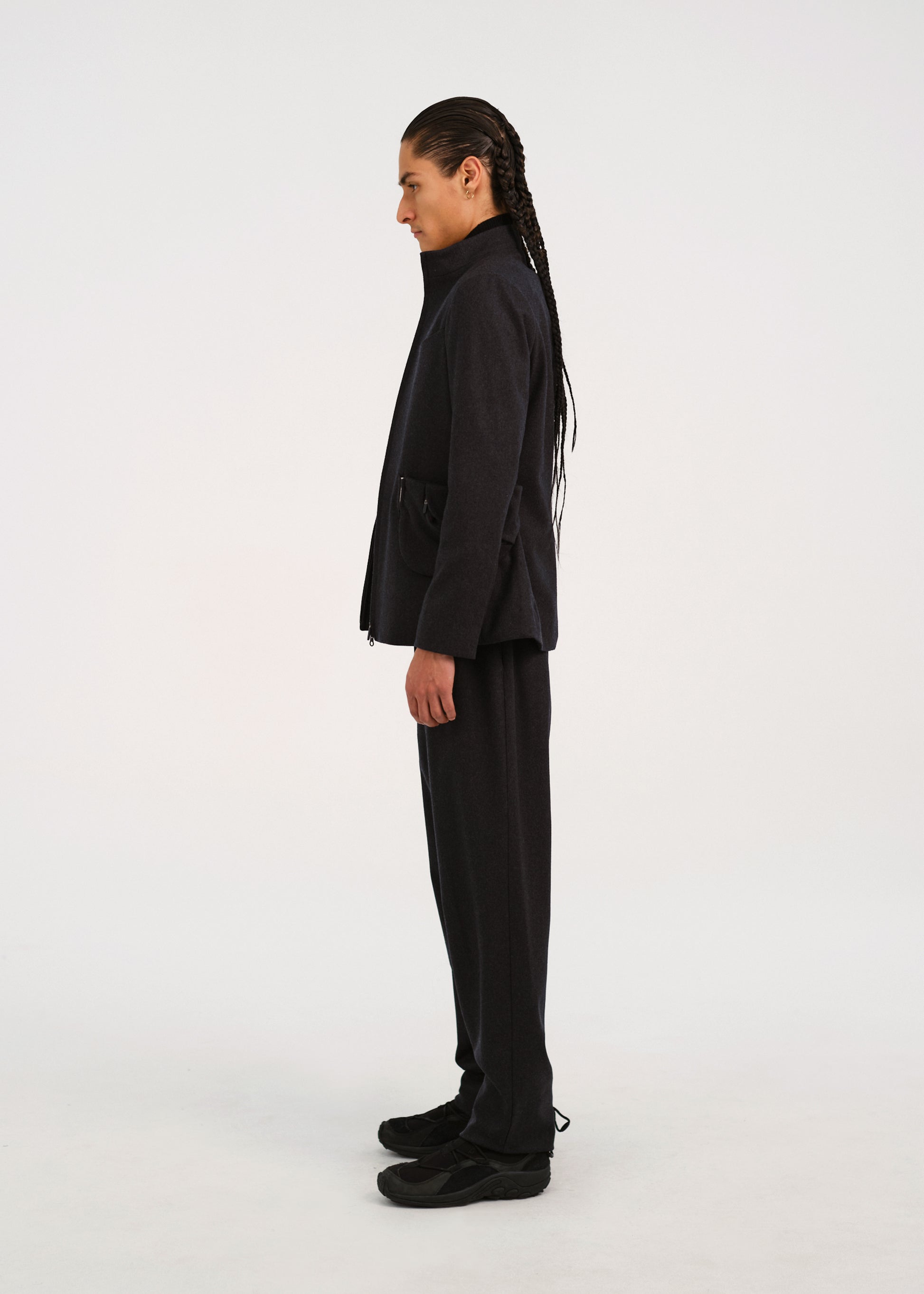 Hyein Seo - Suit Jacket w/ Waist Bag (Dark Grey) product image 6 | TRAB K-Fashion Australia
