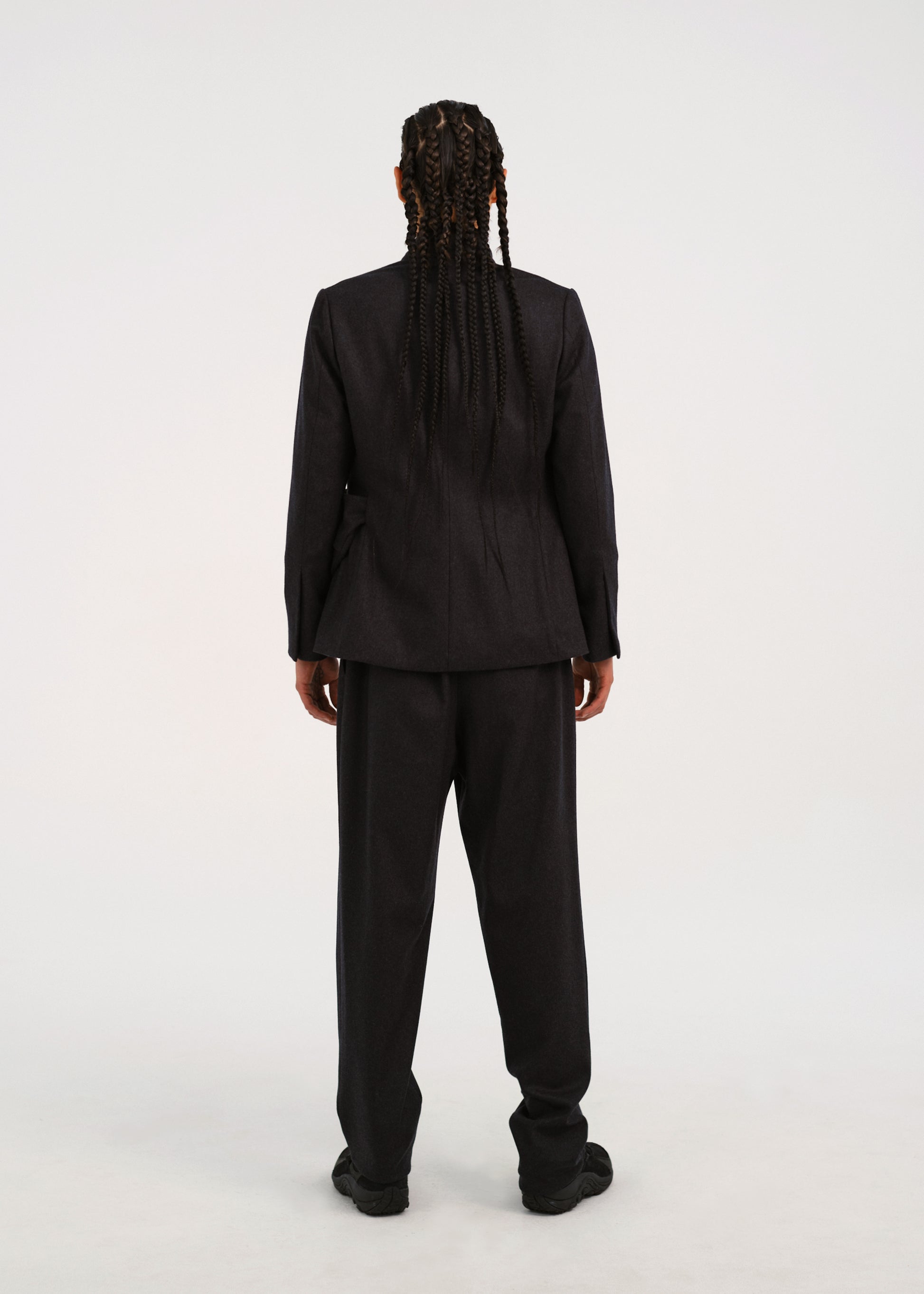 Hyein Seo - Suit Jacket w/ Waist Bag (Dark Grey) product image 7 | TRAB K-Fashion Australia