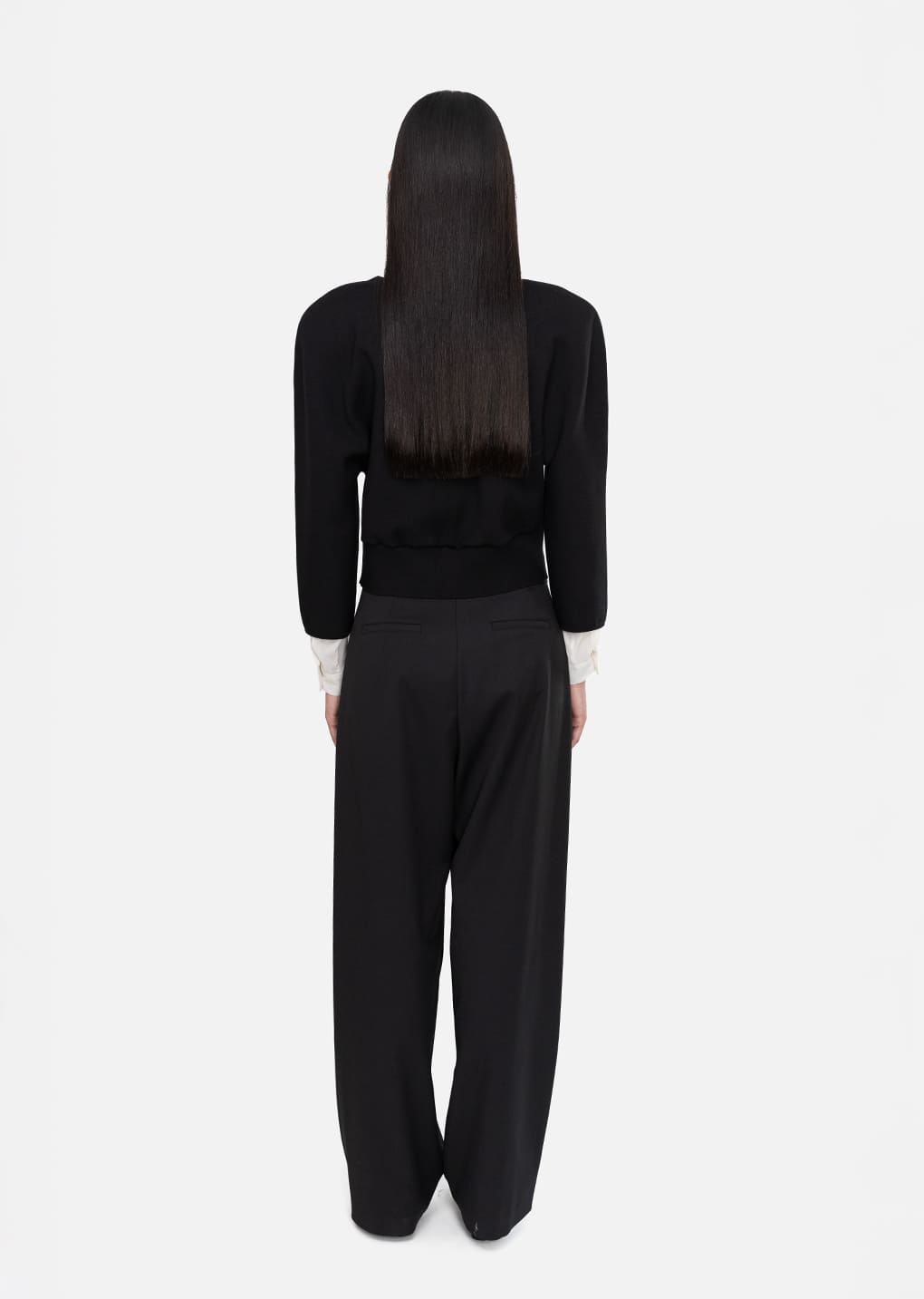 Amomento - wide tuck pants (Black) product image 4 | TRAB K-Fashion Australia