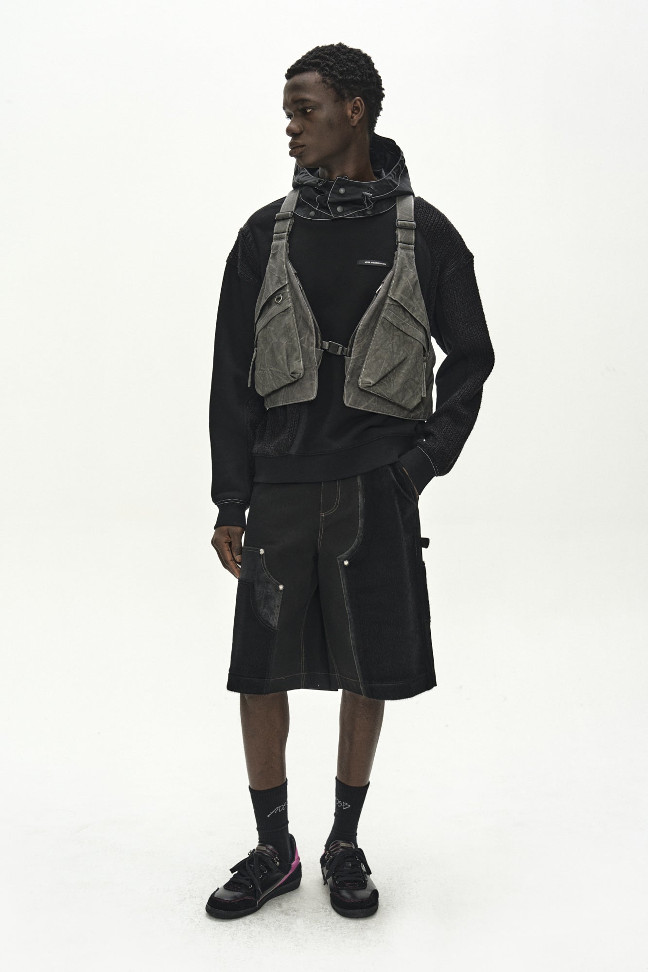 Andersson Bell - Tie-Dyed Vest Backpack (Anthracite) product image 6 | TRAB K-Fashion Australia