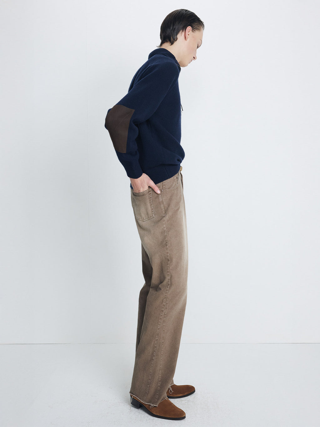 Tonywack - Re-Cut Brushed Cotton Flared Pants (Faded Brown) product image 4 | TRAB K-Fashion Australia