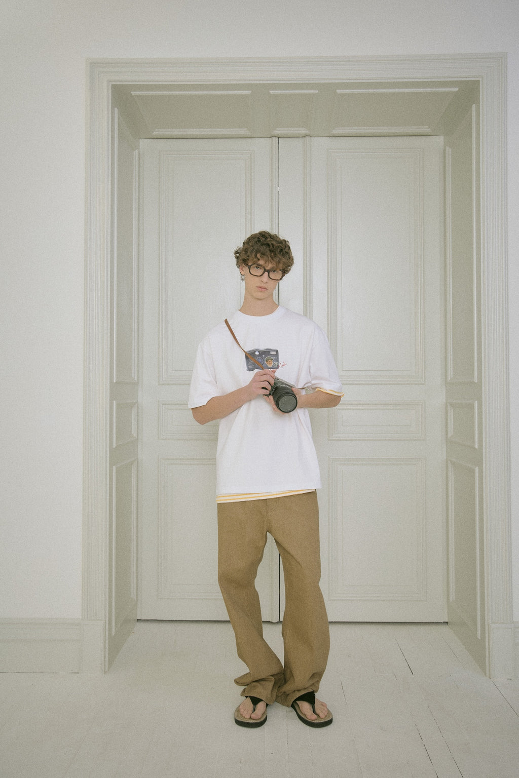 STU - Camera Printing T-Shirt (White) product image 11 | TRAB K-Fashion Australia