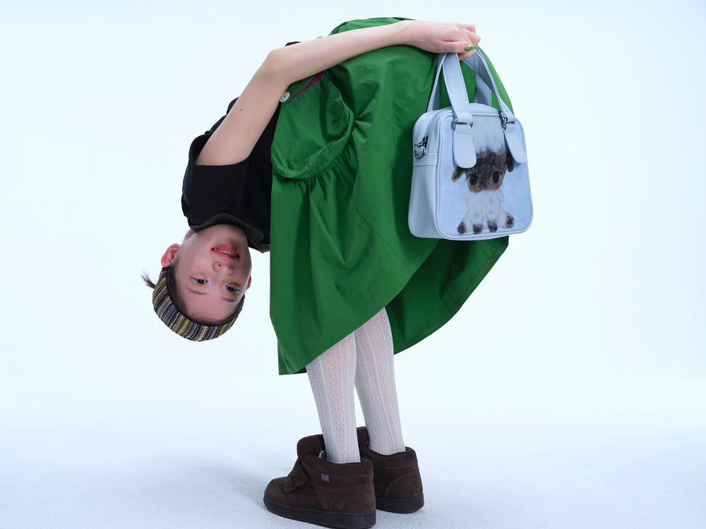 Coyseio - Vintage Sheep Graphic Tote Bag (Pastel Blue) product image 5 | TRAB K-Fashion Australia