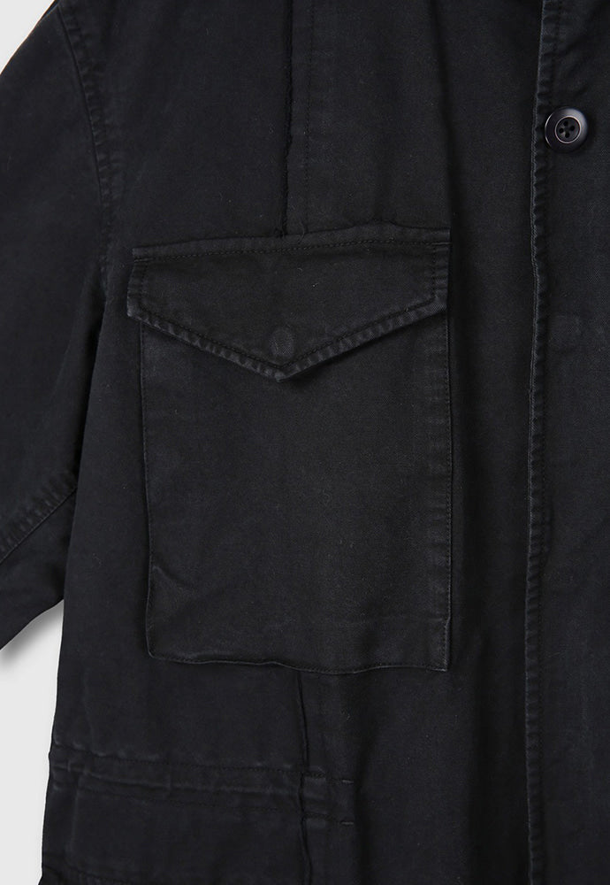 Tonywack - Garment-Dyed Gabardine Oversized Military Jacket (Carbon Pigment) product image 11 | TRAB K-Fashion Australia