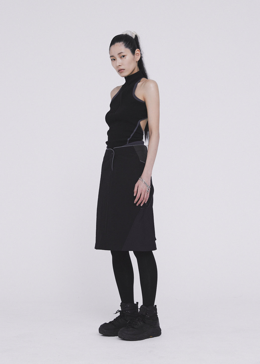 Hyein Seo - Half-zip Racerback (Black) product image 2 | TRAB K-Fashion Australia