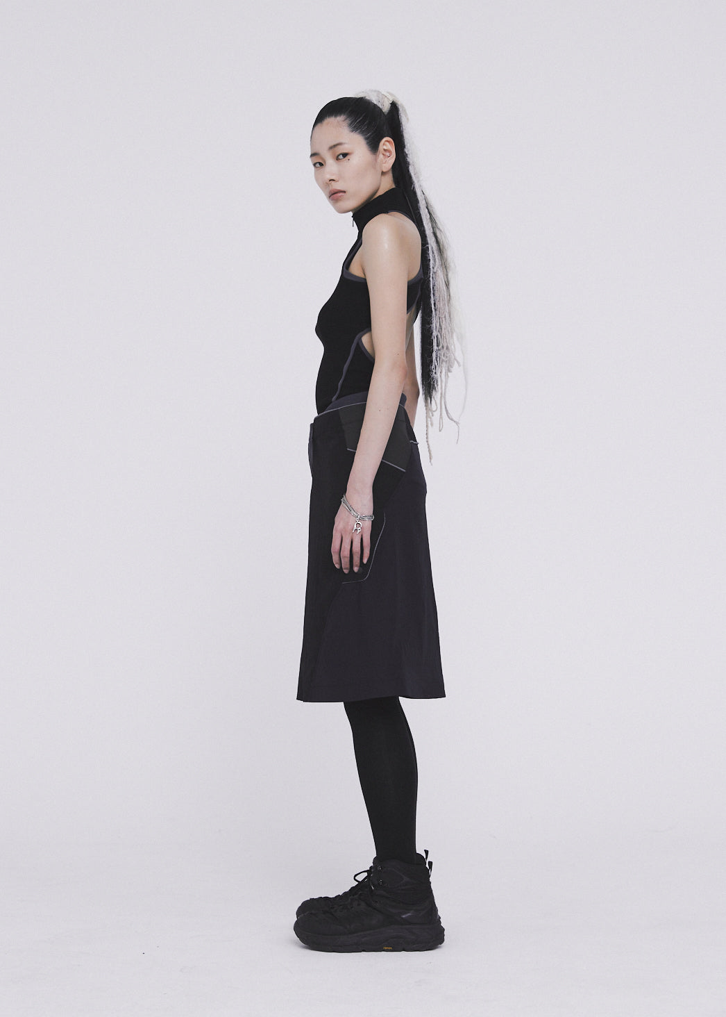 Hyein Seo - Half-zip Racerback (Black) product image 3 | TRAB K-Fashion Australia