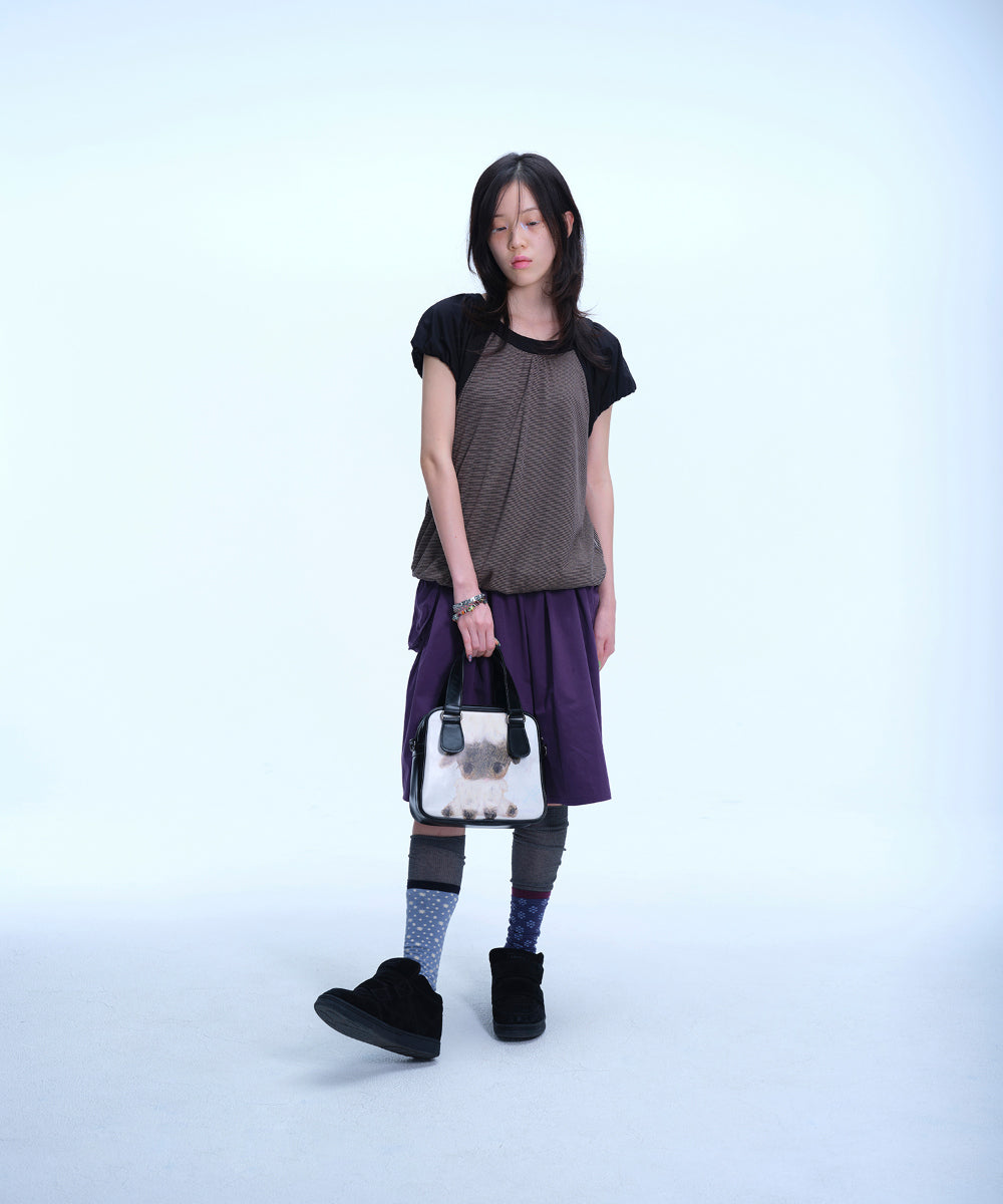 Coyseio - Vintage Sheep Graphic Tote Bag (Black) product image 3 | TRAB K-Fashion Australia