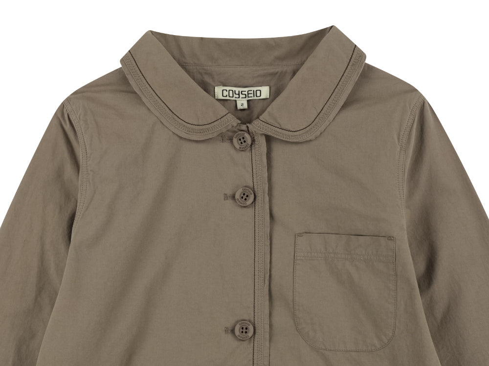 Coyseio - Raw Edge Cotton Jacket (Ash Brown) product image 17 | TRAB K-Fashion Australia