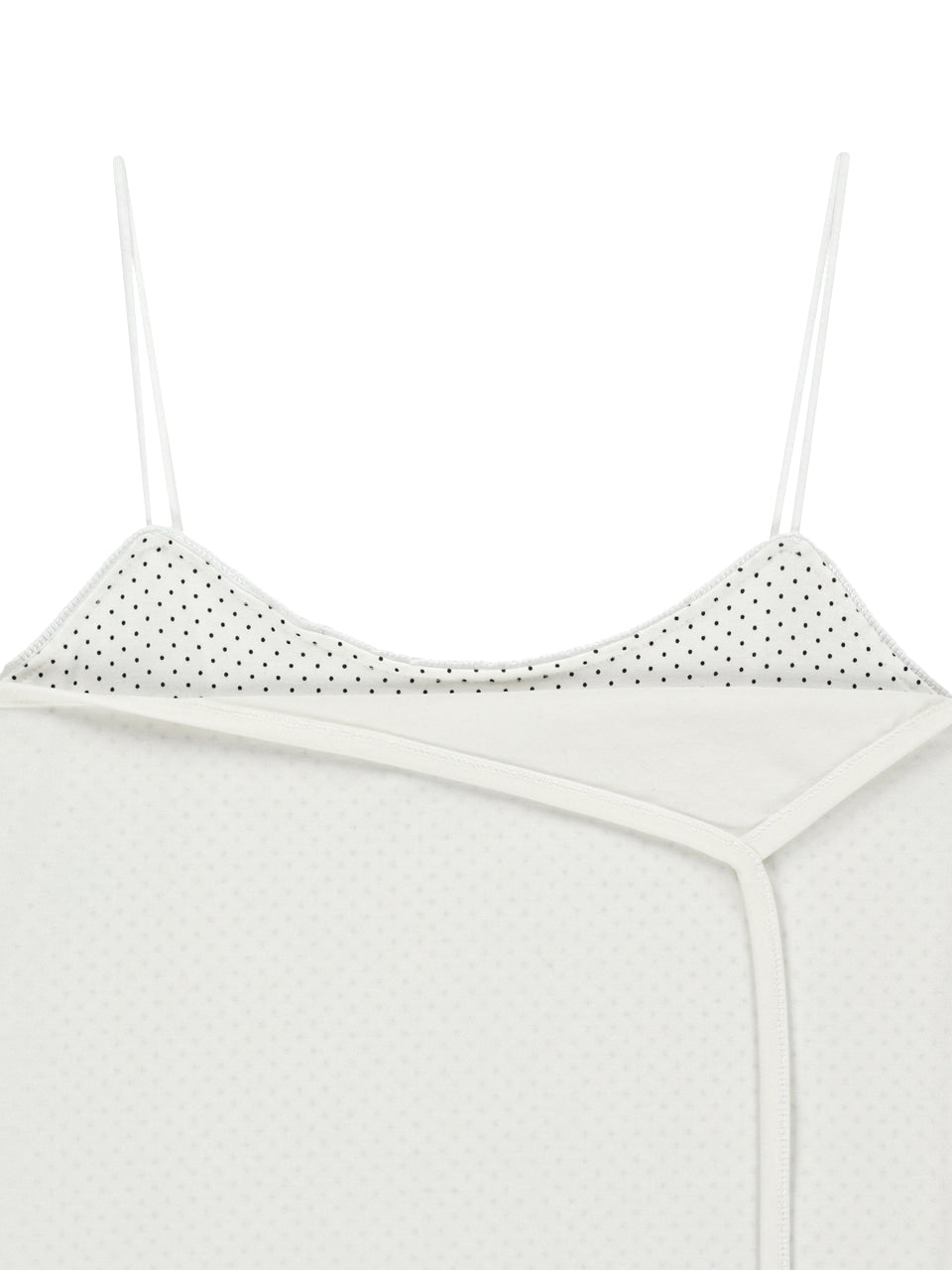 Kijun - [Ships 22 June] Polka Dot Layered Tank Top (Off-White) product image 11 | TRAB K-Fashion Australia