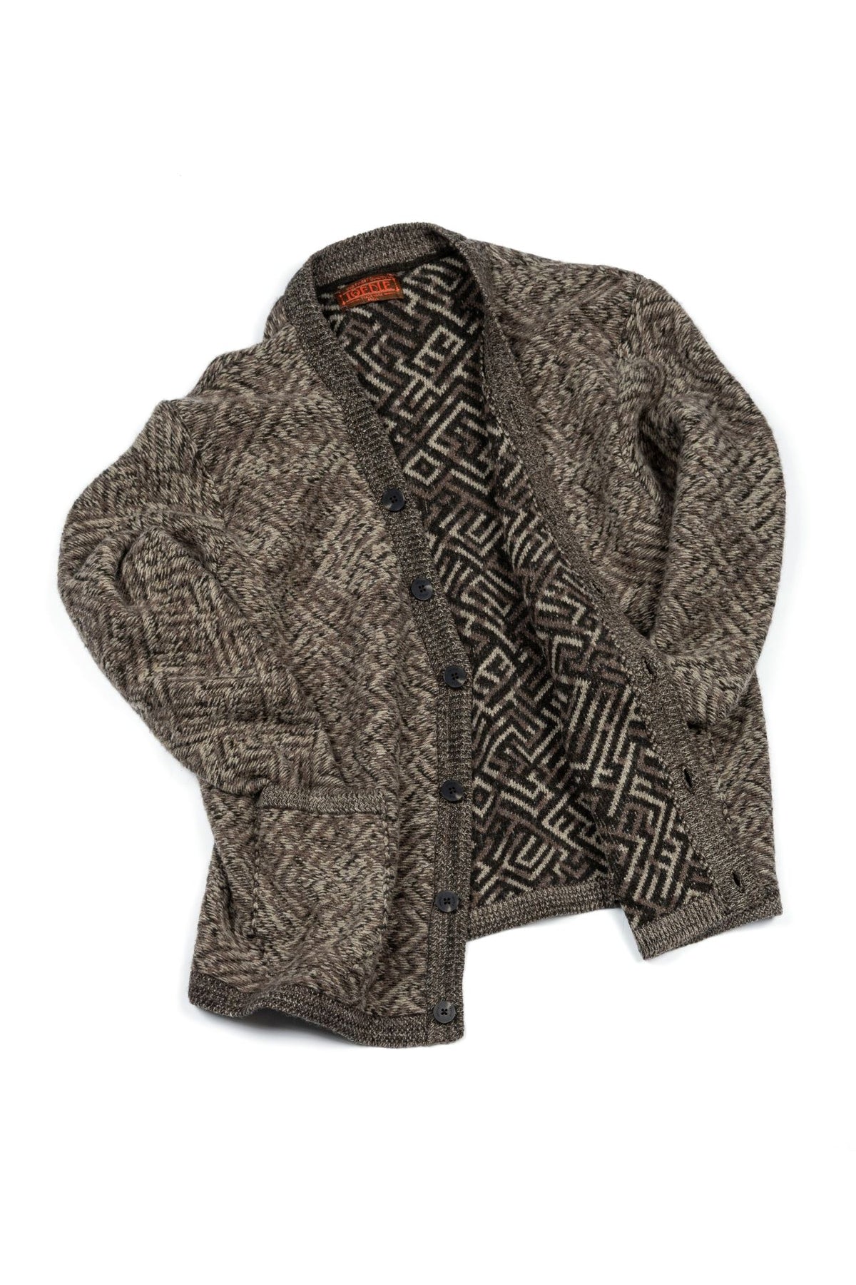 Ioedle - Maze Knit Cardigan (Brown) product image 1 | TRAB K-Fashion Australia