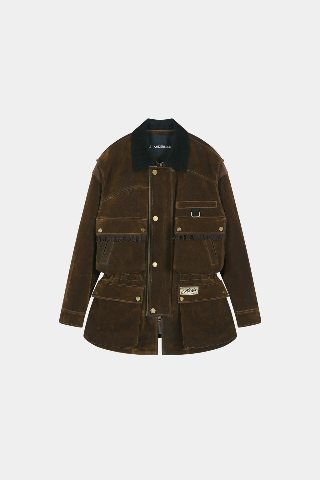 Andersson Bell - Multi-Pocket Velvet Safari Jacket (Brown) product image 12 | TRAB K-Fashion Australia