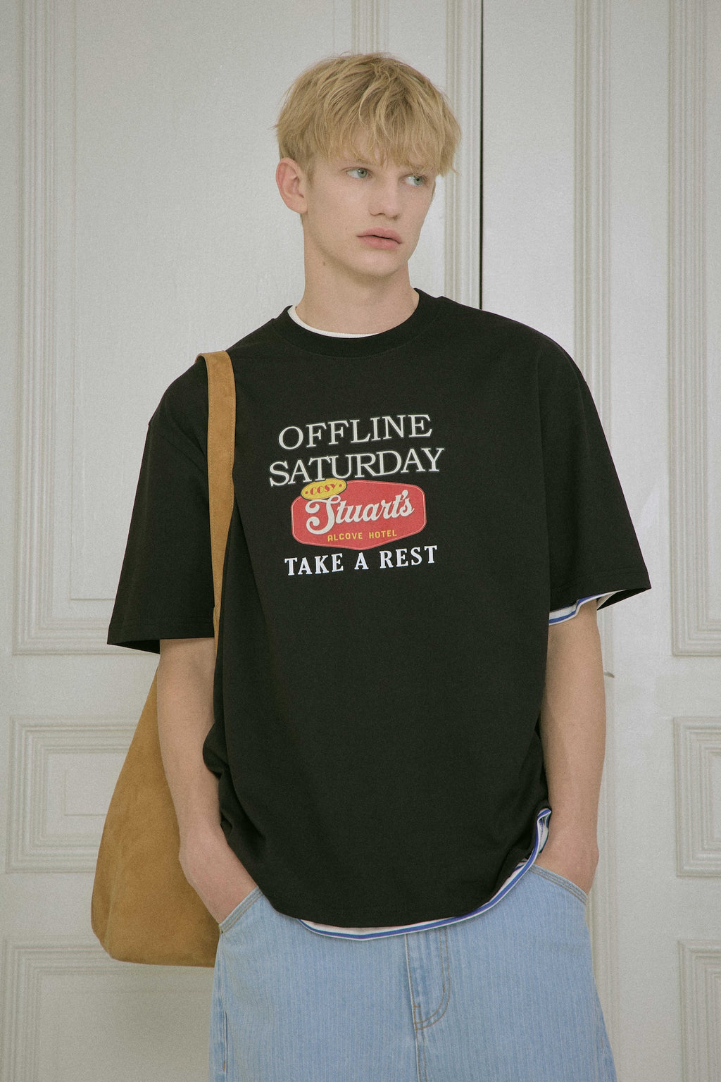 STU - Sign Printing T-Shirt (Black) product image 8 | TRAB K-Fashion Australia