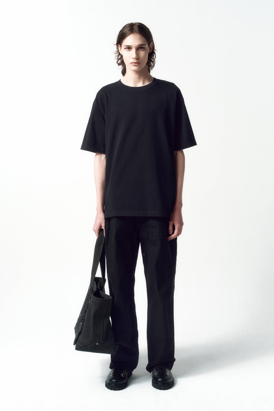 Insilence - Duck Cotton Double Knee Pants (Black) product image 1 | TRAB K-Fashion Australia
