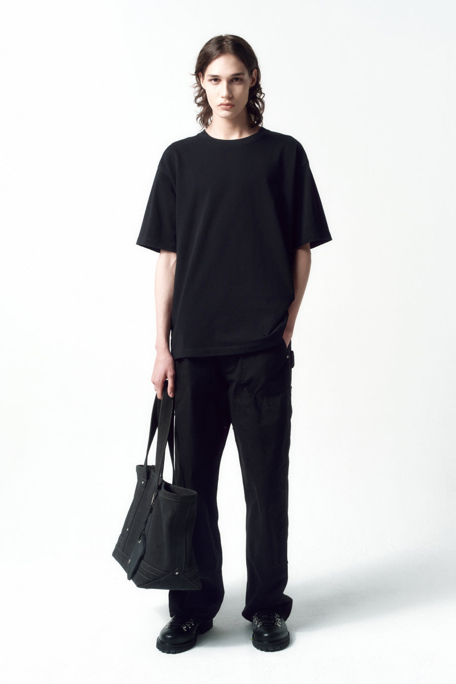 Insilence - Duck Cotton Double Knee Pants (Black) product image 4 | TRAB K-Fashion Australia