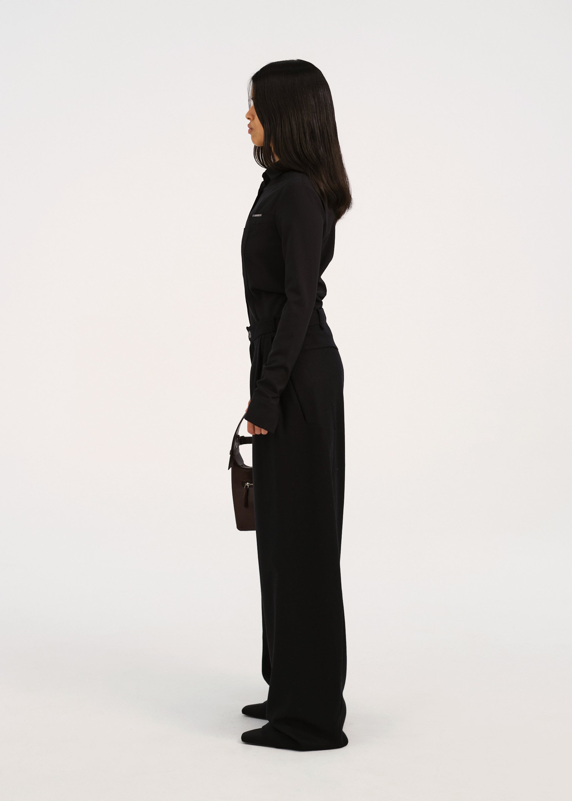 Hyein Seo - Wide Wool Pants (Black) product image 3 | TRAB K-Fashion Australia