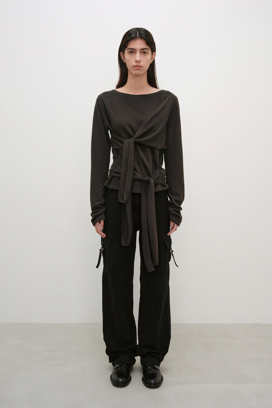 Insilence - Vintage Cotton Cargo Pants (Washed Black) product image 1 | TRAB K-Fashion Australia