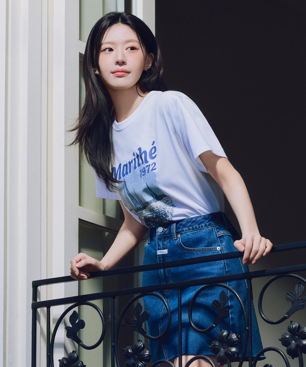 Marithe & Francois Girbaud - Aerocool Vacance Graphic Tee (White) product image 2 | TRAB K-Fashion Australia