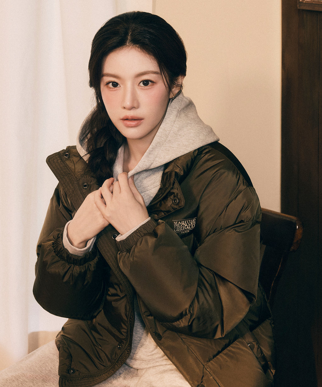 Marithe & Francois Girbaud - Classic Logo Down Jacket (Khaki) product image 2 | TRAB K-Fashion Australia