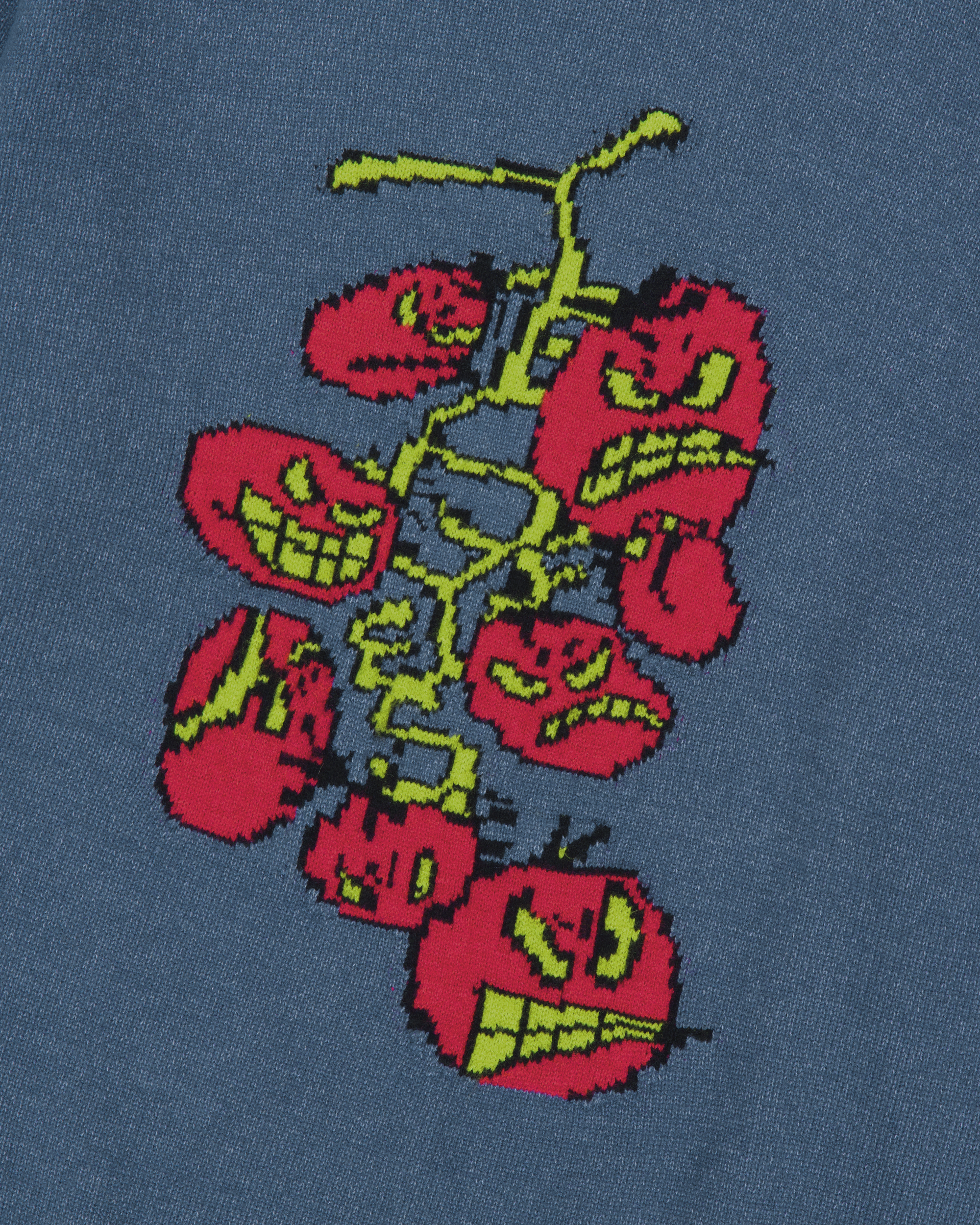 yeseyesee - Cherry Tomatoes Graphic Knit Pullover (Navy) product image 3 | TRAB K-Fashion Australia