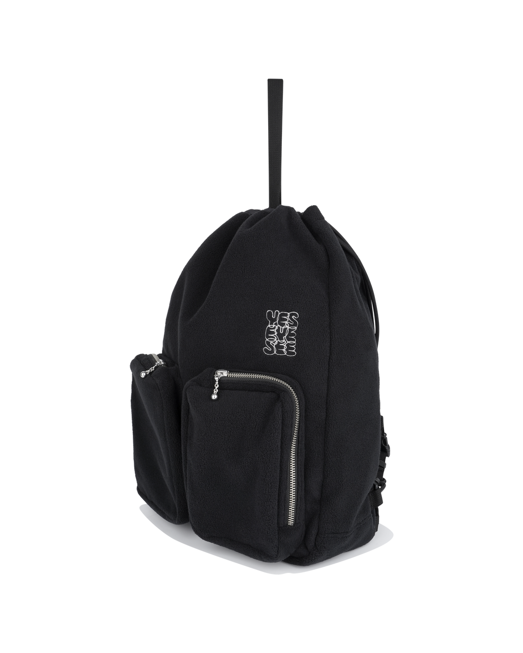 yeseyesee - Fleece Drawstring Sack (Black) product image 2 | TRAB K-Fashion Australia
