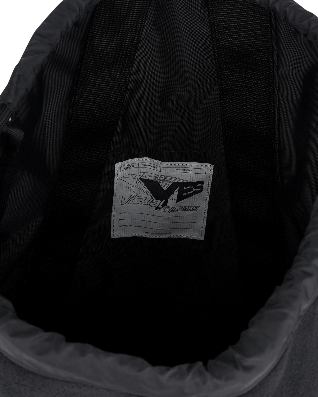 yeseyesee - Fleece Drawstring Sack (Black) product image 4 | TRAB K-Fashion Australia