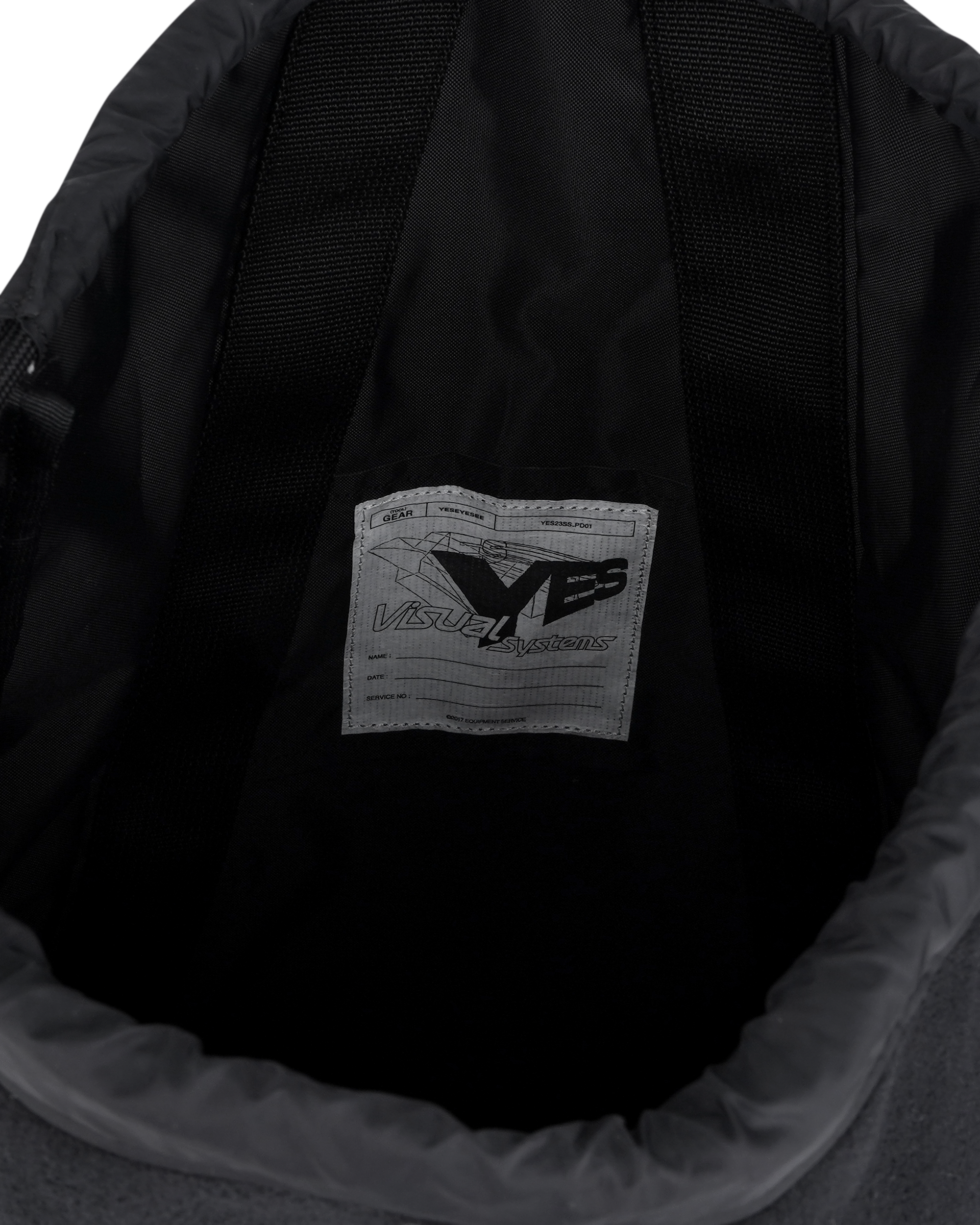 yeseyesee - Fleece Drawstring Sack (Black) product image 4 | TRAB K-Fashion Australia