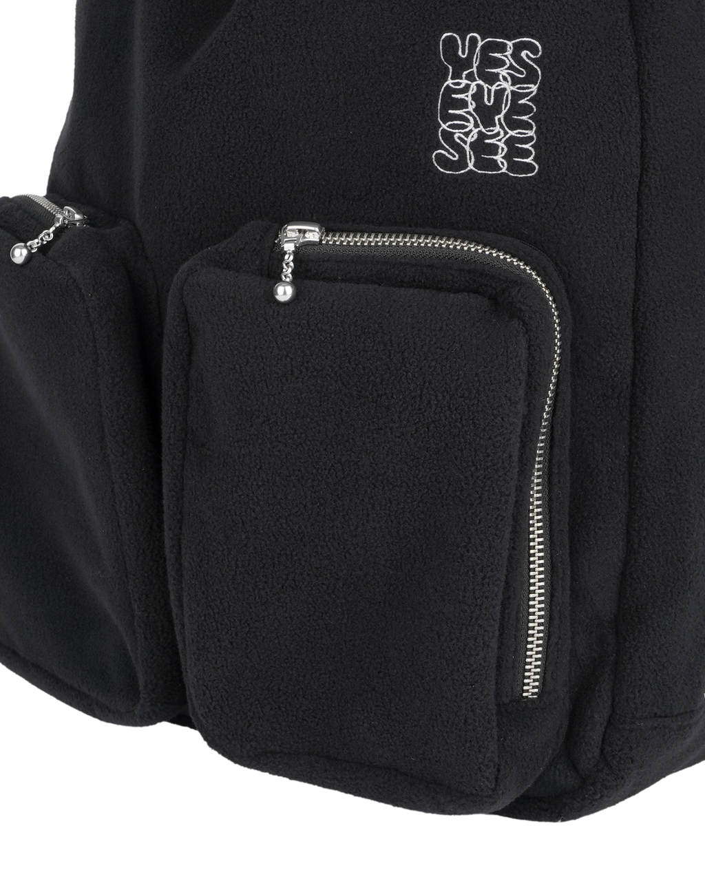 yeseyesee - Fleece Drawstring Sack (Black) product image 5 | TRAB K-Fashion Australia