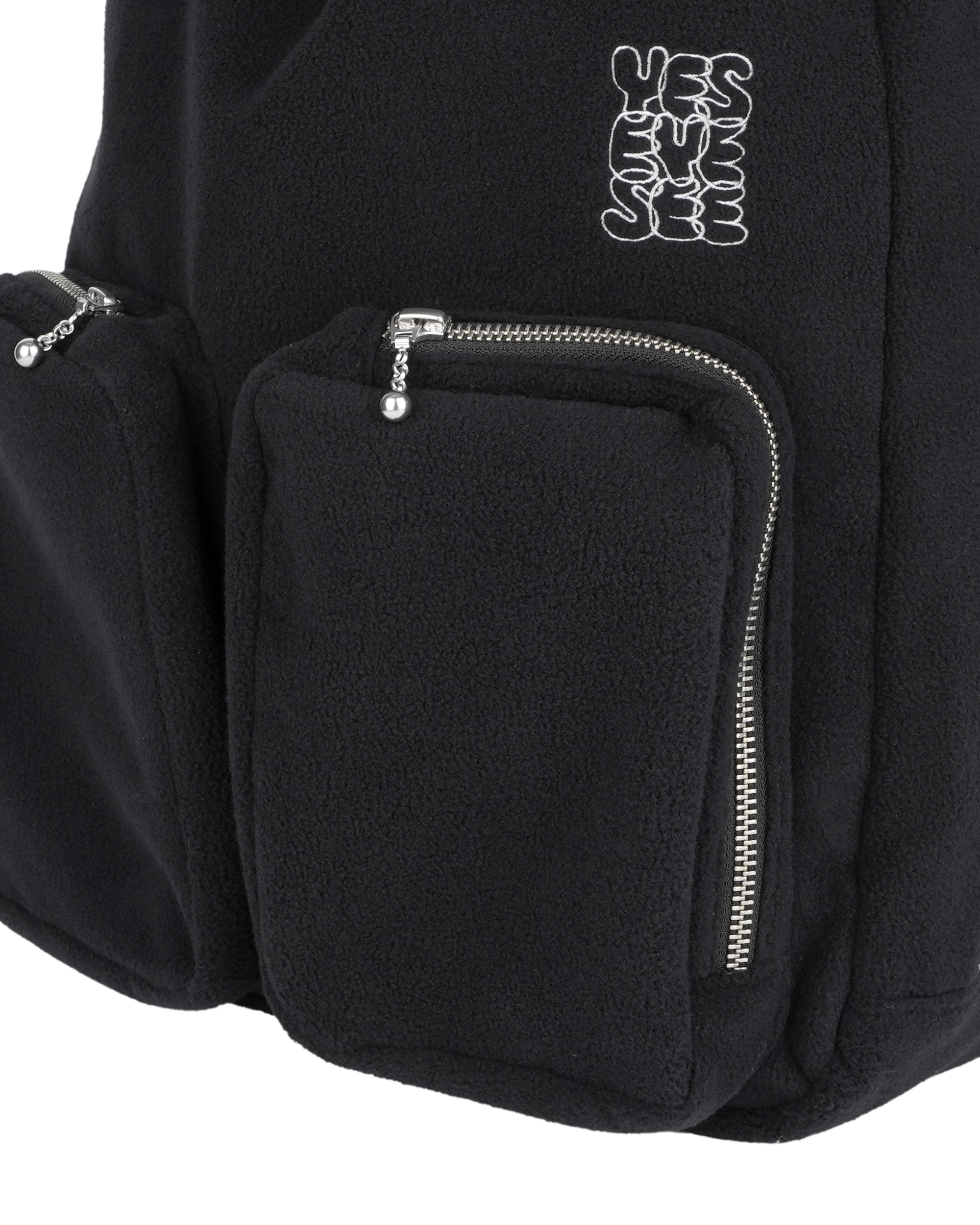 yeseyesee - Fleece Drawstring Sack (Black) product image 5 | TRAB K-Fashion Australia