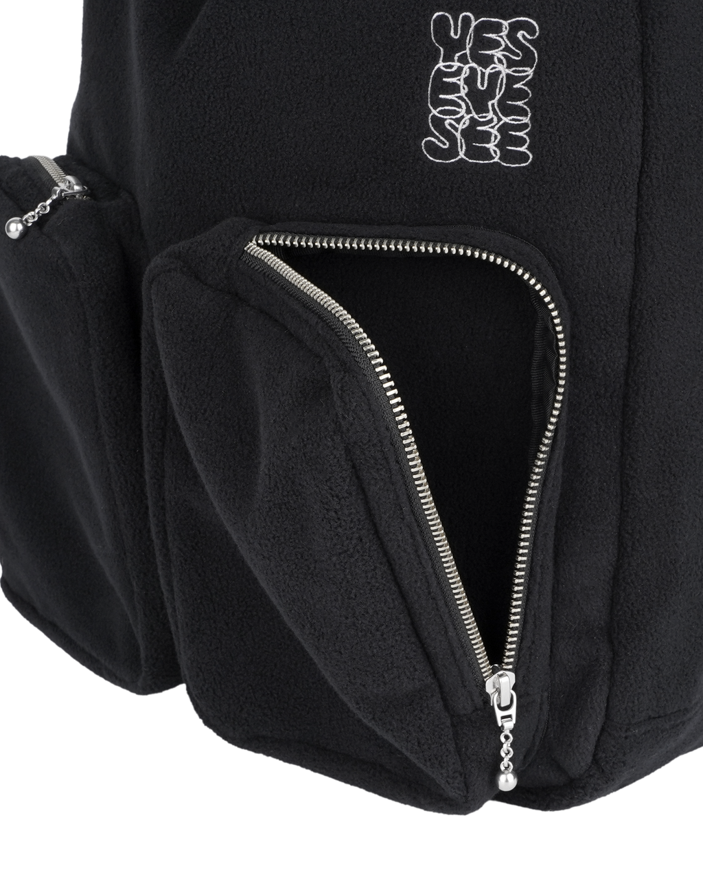 yeseyesee - Fleece Drawstring Sack (Black) product image 6 | TRAB K-Fashion Australia