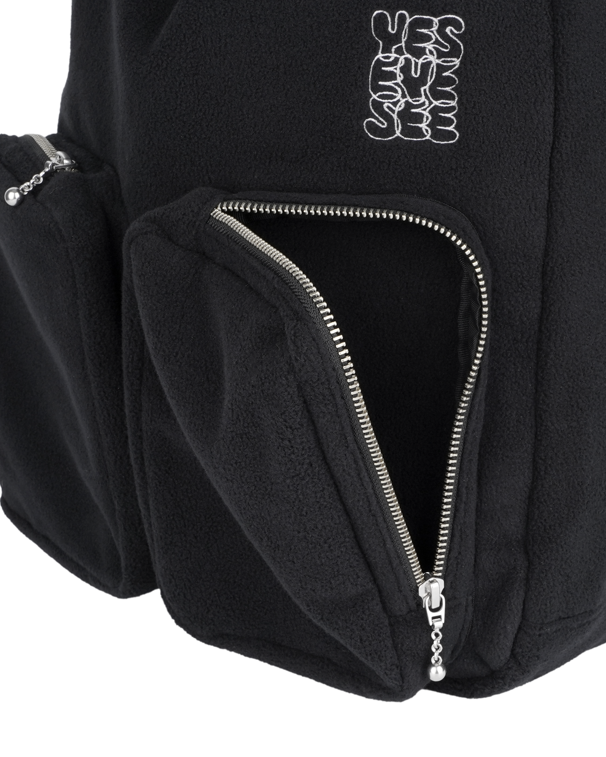yeseyesee - Fleece Drawstring Sack (Black) product image 6 | TRAB K-Fashion Australia