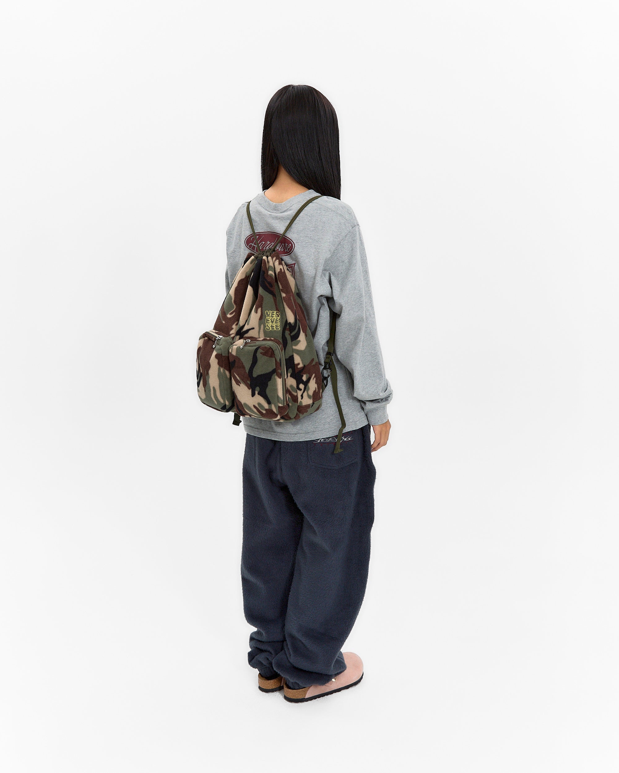 yeseyesee - Fleece Drawstring Sack (Camo) product image 10 | TRAB K-Fashion Australia