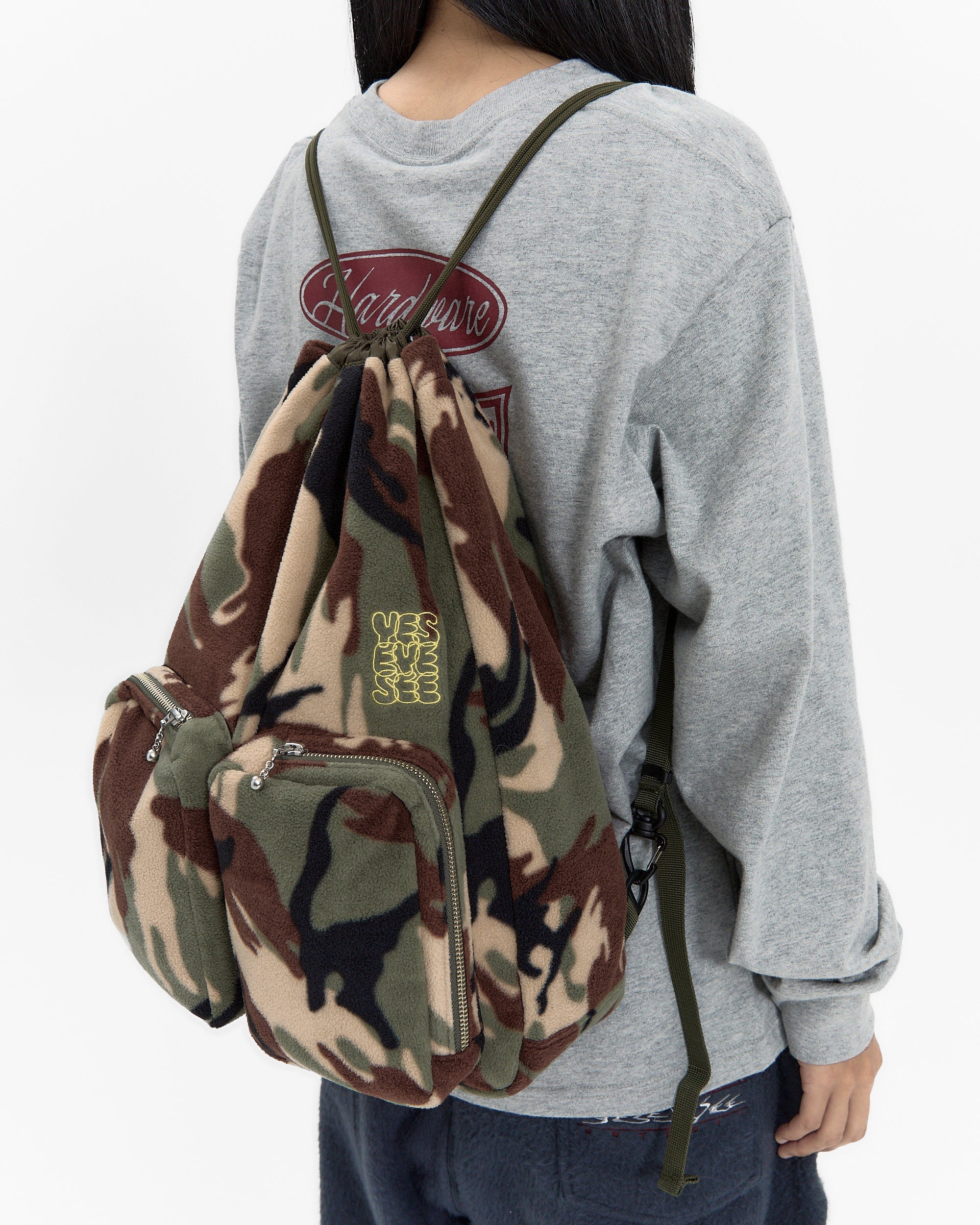 yeseyesee - Fleece Drawstring Sack (Camo) product image 11 | TRAB K-Fashion Australia
