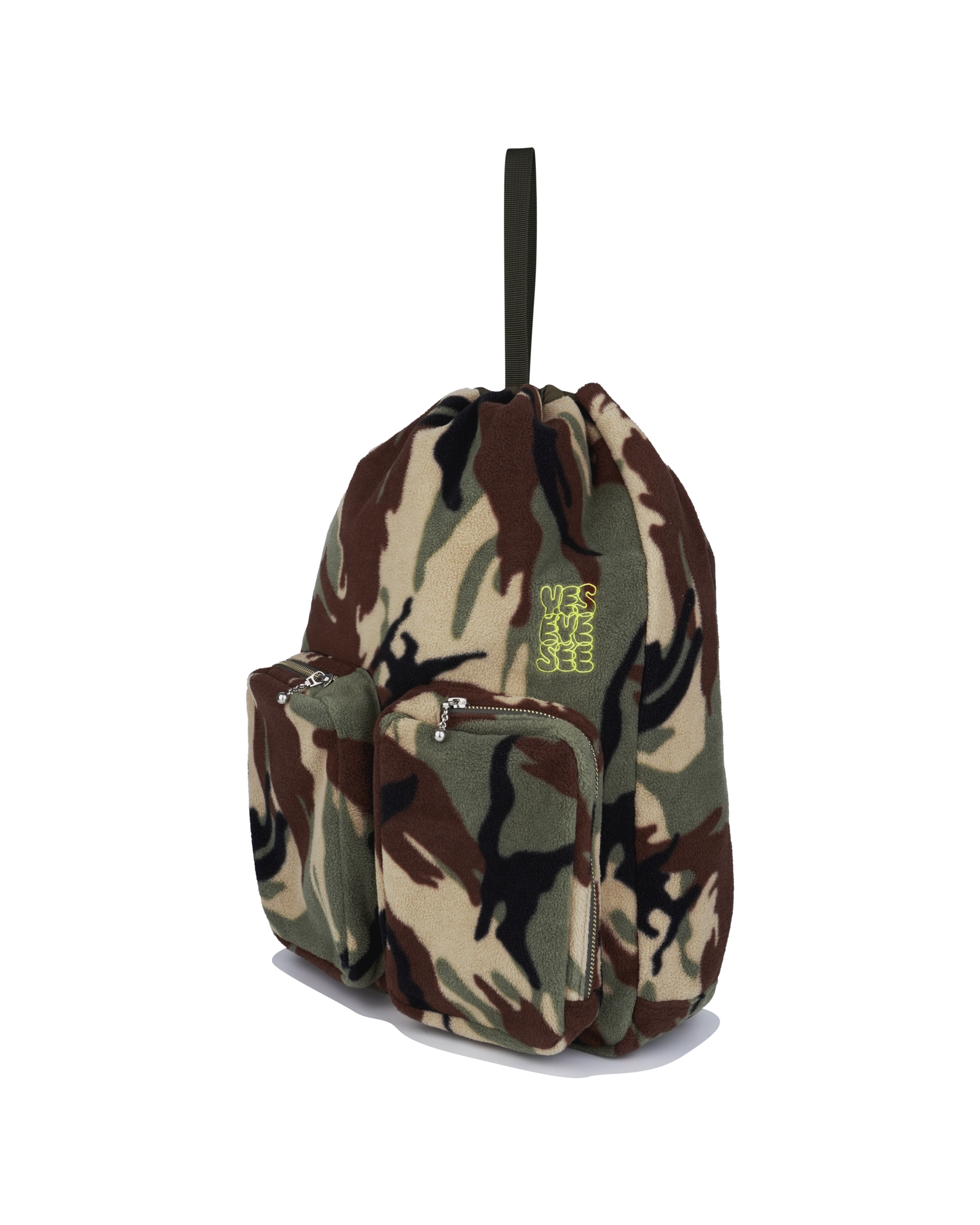 yeseyesee - Fleece Drawstring Sack (Camo) product image 2 | TRAB K-Fashion Australia