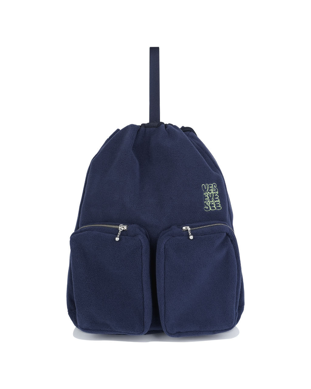 yeseyesee - Fleece Drawstring Sack (Navy) product image 1 | TRAB K-Fashion Australia