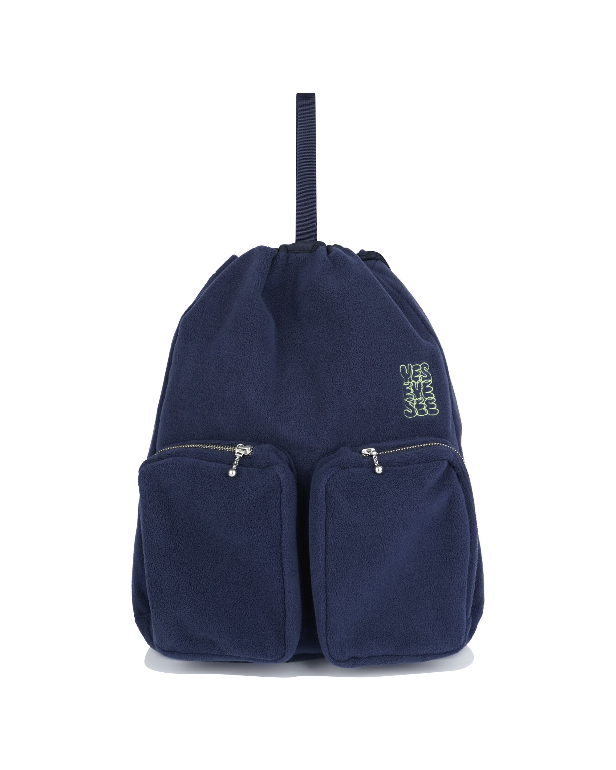 yeseyesee - Fleece Drawstring Sack (Navy) product image 1 | TRAB K-Fashion Australia