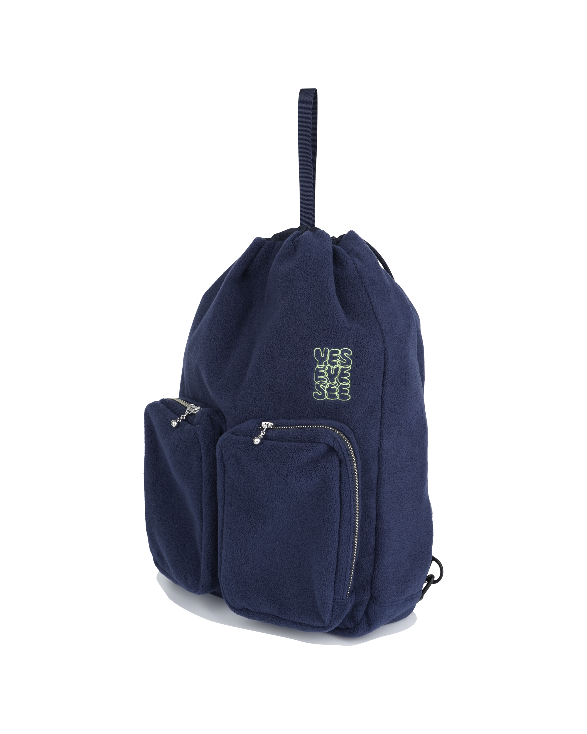 yeseyesee - Fleece Drawstring Sack (Navy) product image 2 | TRAB K-Fashion Australia