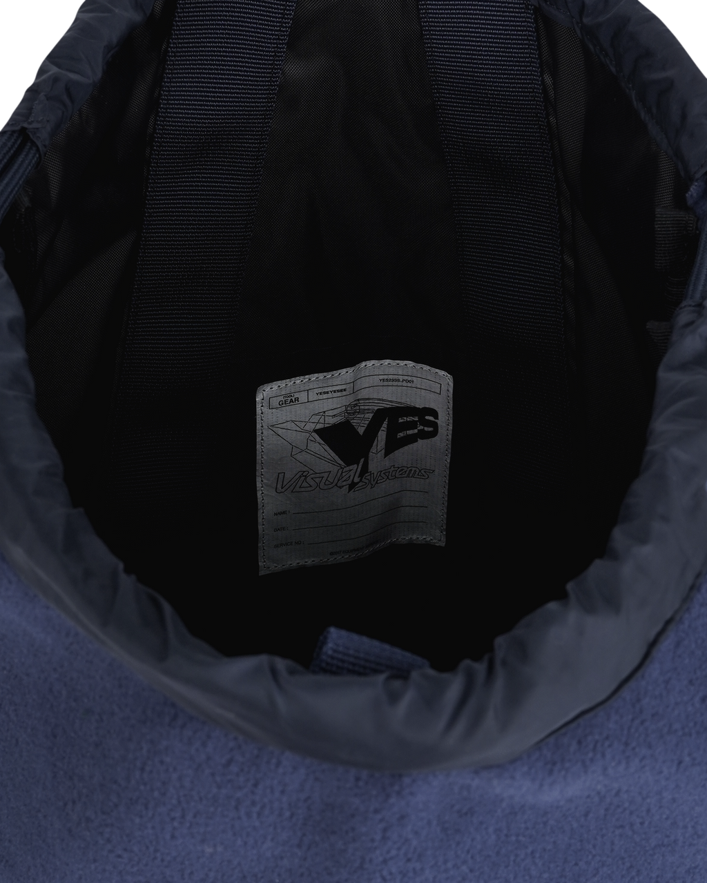 yeseyesee - Fleece Drawstring Sack (Navy) product image 4 | TRAB K-Fashion Australia