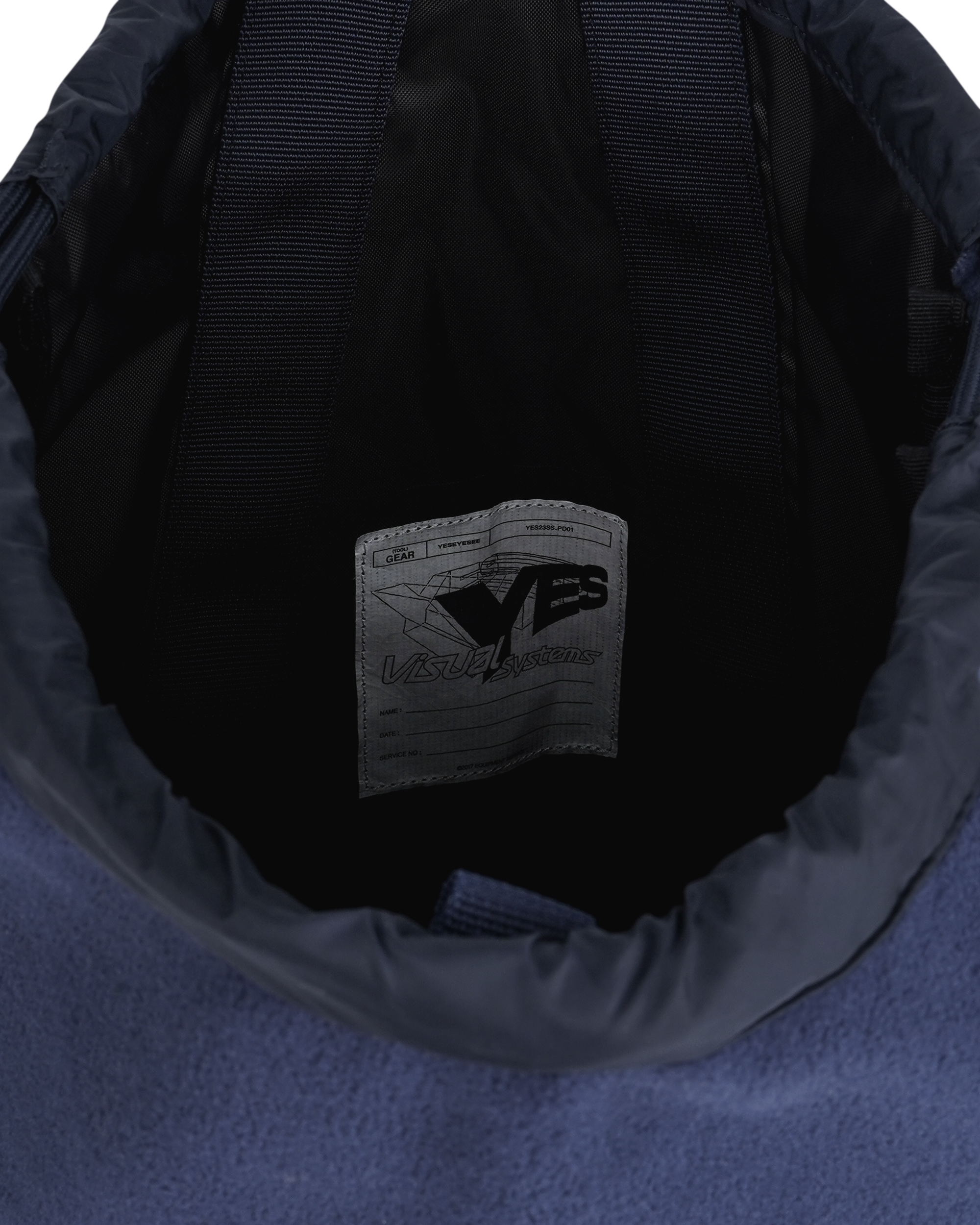 yeseyesee - Fleece Drawstring Sack (Navy) product image 4 | TRAB K-Fashion Australia