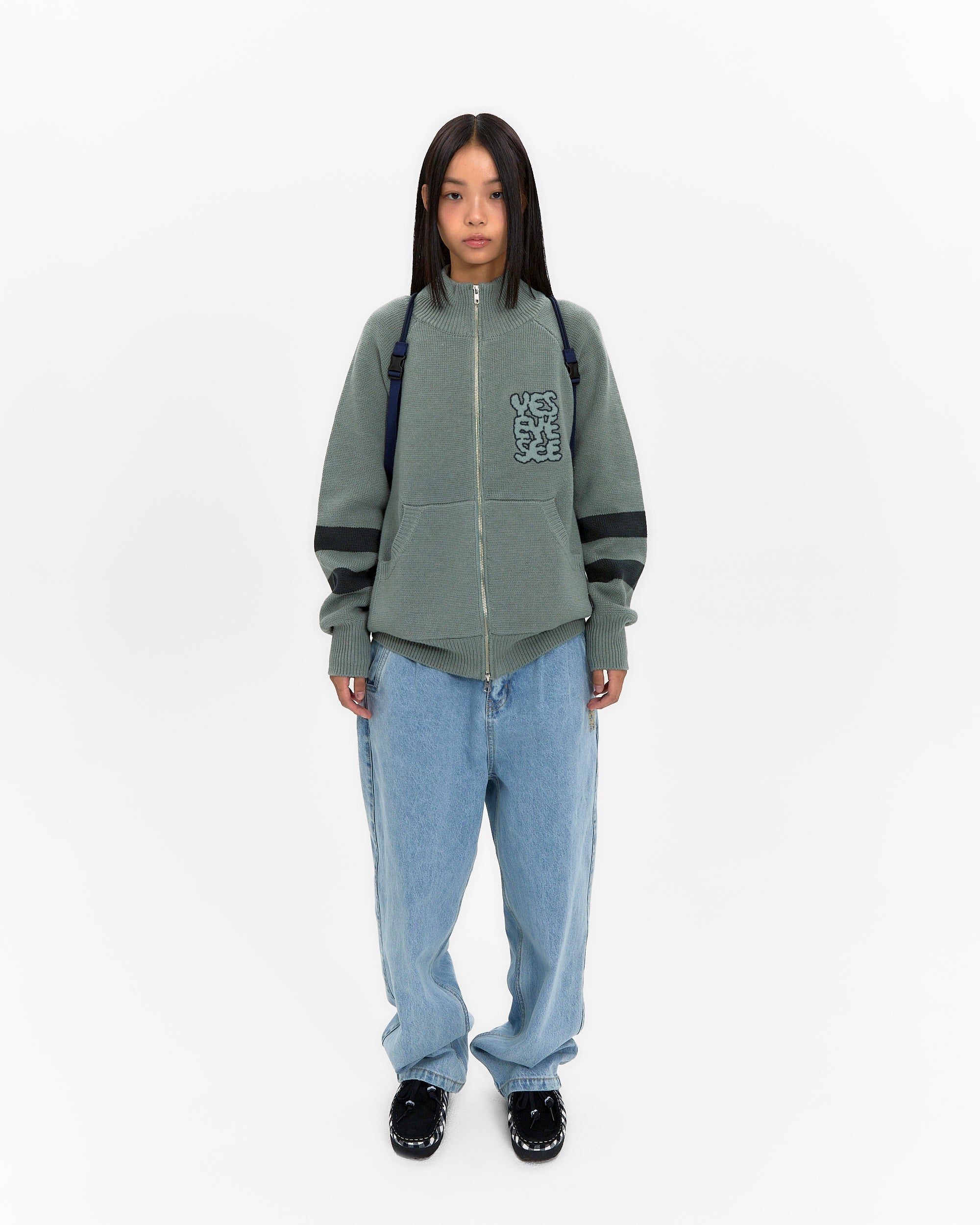 yeseyesee - Fleece Drawstring Sack (Navy) product image 8 | TRAB K-Fashion Australia