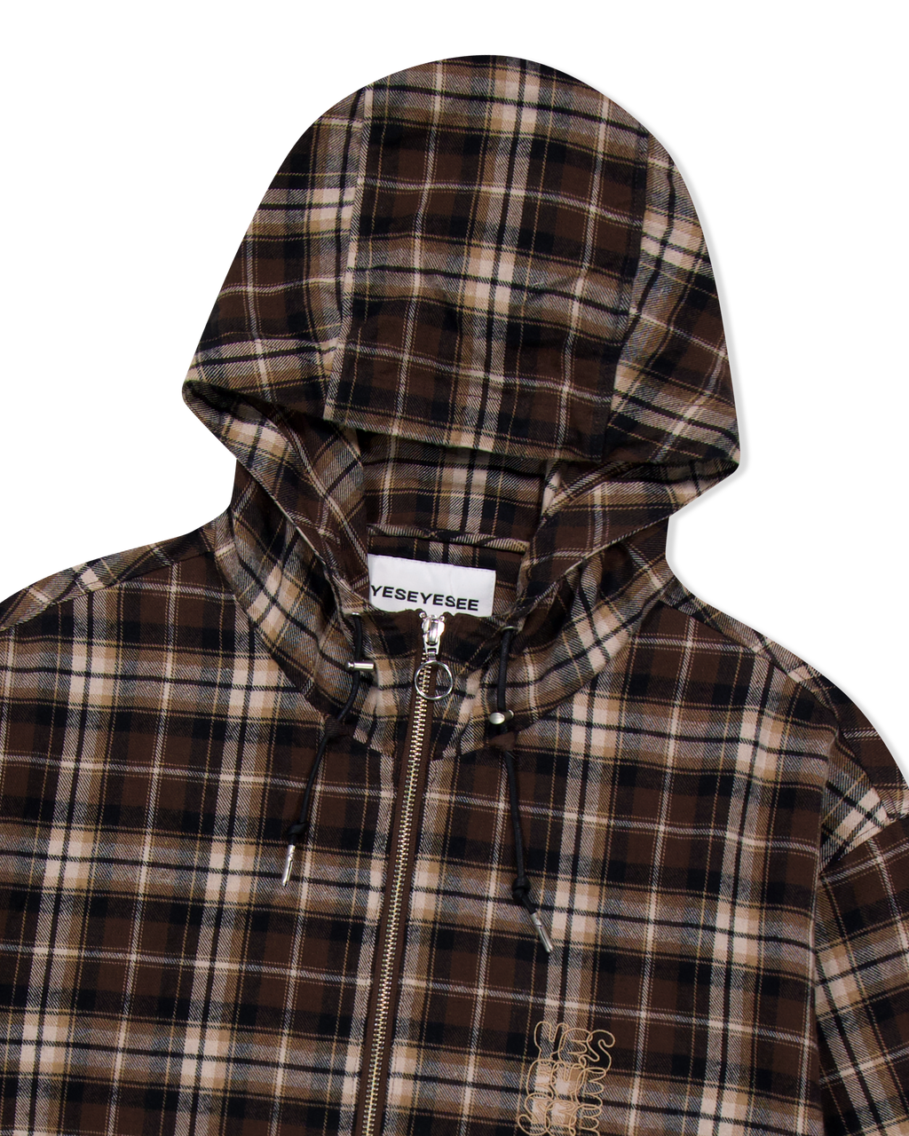 yeseyesee - Plaid Wing Jacket (Brown) product image 5 | TRAB K-Fashion Australia